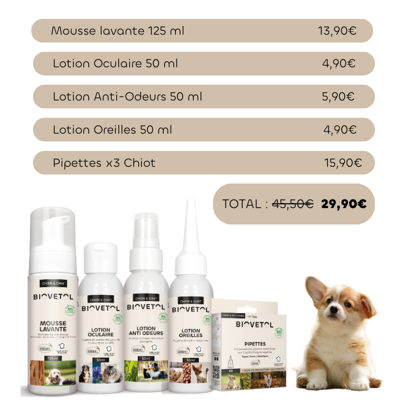 Kit Chiot, Biovetol, produits bio