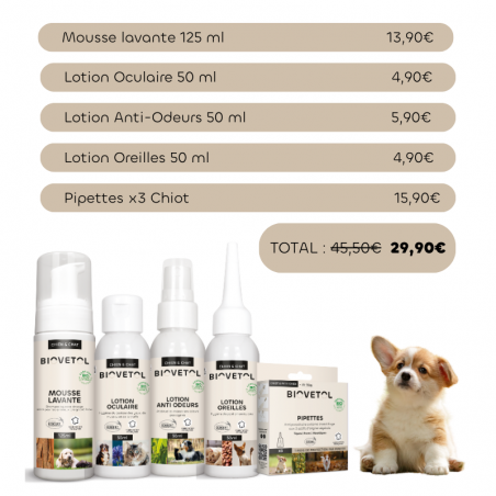 Kit Chiot, Biovetol, produits bio
