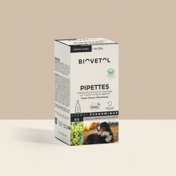 Pipettes anti-insectes Grand Chien +30 kg bio – 12 pipettes | Format économique