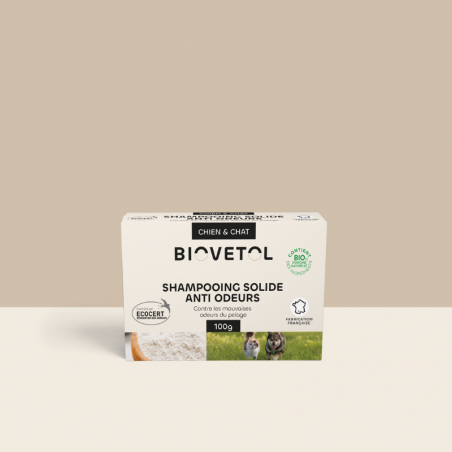 Shampooing Solide Anti-Odeurs pour Chien et Chat bio