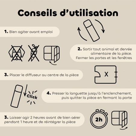 Diffuseur Habitat anti-puces et anti-parasites conseils d'utilisation