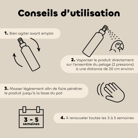 Lotion anti-poux oiseaux bio