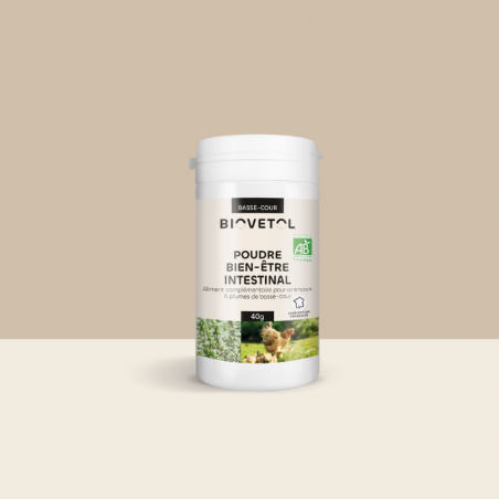 Poudre Bien-Être Intestinal pour Animaux de Basse-Cour