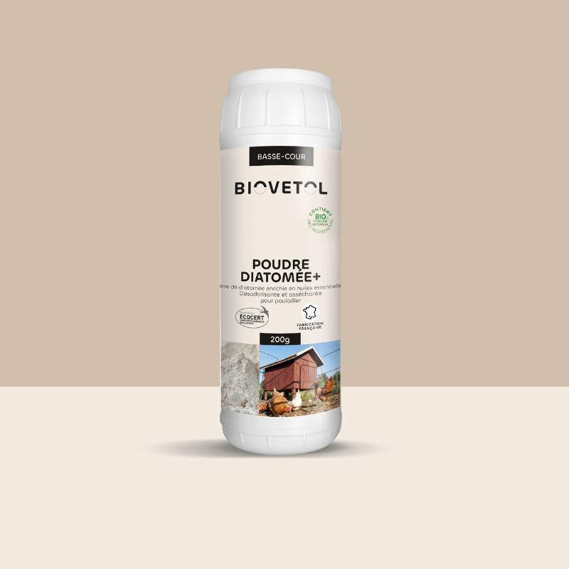 Poudre Diatomée+ pour Poulailler bio