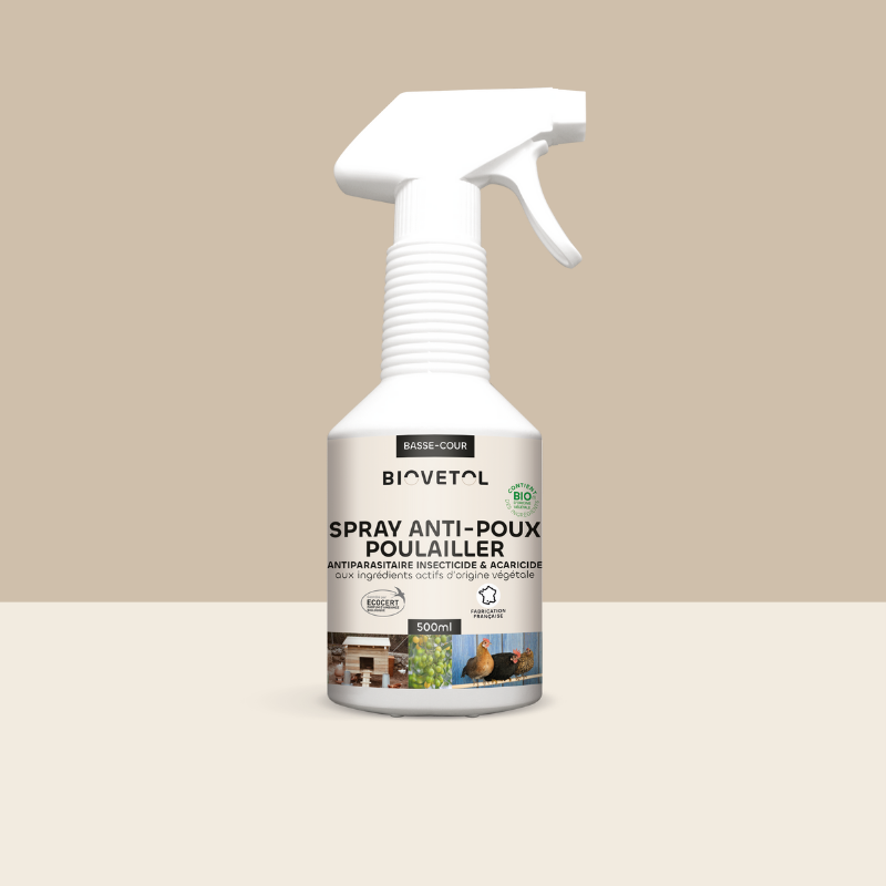 Spray Anti-Poux et Anti-Acariens pour Poulailler bio