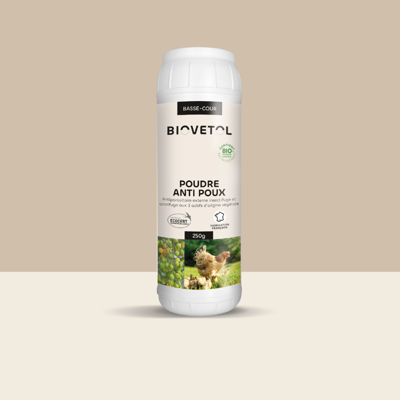 Poudre Anti-Poux et Anti-Acariens pour Poules bio