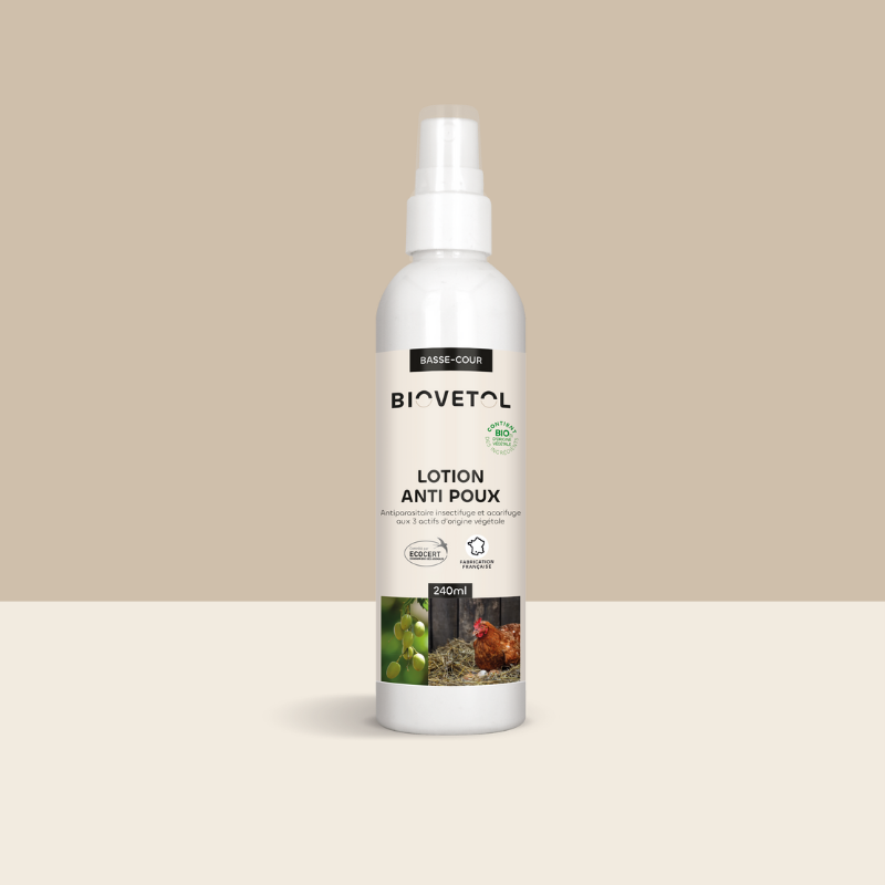 Lotion Anti-Poux et Anti-Acariens pour Poules bio 240ml