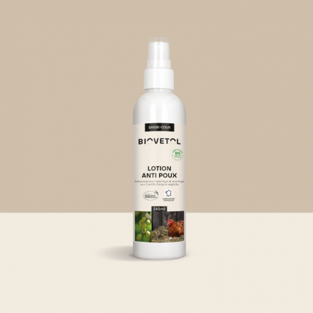 Lotion Anti-Poux et Anti-Acariens pour Poules bio 240ml
