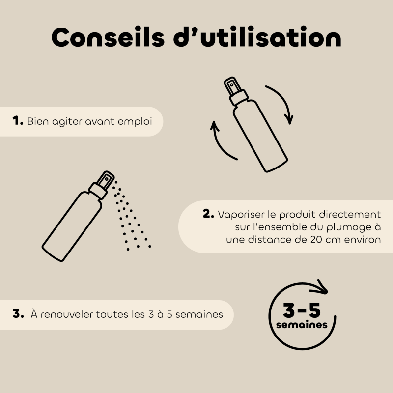 Lotion Anti-Poux et Anti-Acariens pour Poules bio conseils d'utilisation