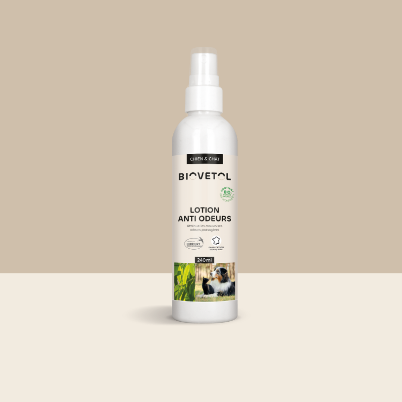 Lotion Anti-Odeurs pour Chien et Chat bio