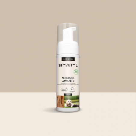 Mousse Lavante pour Chien et Chat – Shampooing Sec Sans Rinçage bio