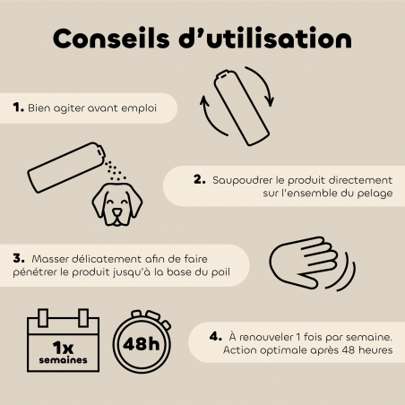 Poudre Anti-Insectes bio conseils d'utilisation