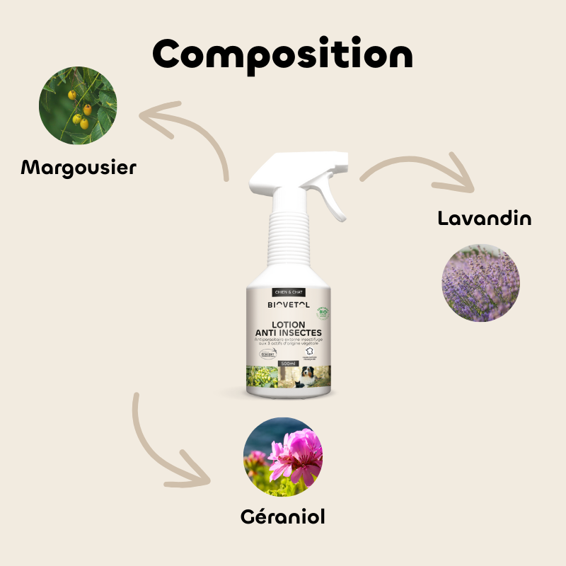 Lotion anti insectes bio