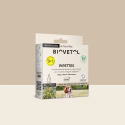 Pipettes anti-insectes pour chien moyen x3+1 offerte