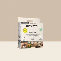 Pipettes Anti-Insectes pour Rongeurs et Petits Mammifères Bio* – 3+1 offerte