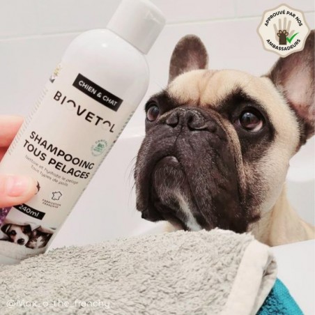Shampooing Tous Pelages pour Chien et Chat bio ambassadeur
