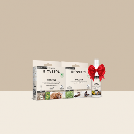 Pack Antiparasitaire Chat – 3 soins anti-insectes