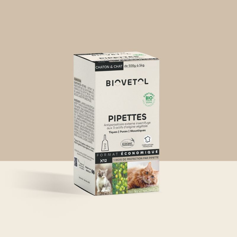 Biovetol Pipettes insectifuges - Chaton / Chat