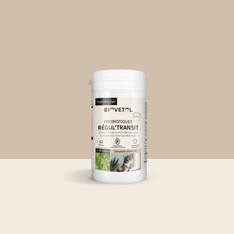 Biovetol Probiotiques bio REGUL’TRANSIT chien -10kg