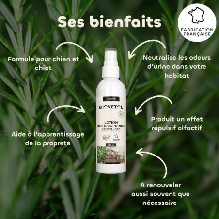 Destruct’Urine Chiot et Chien bio bienfaits