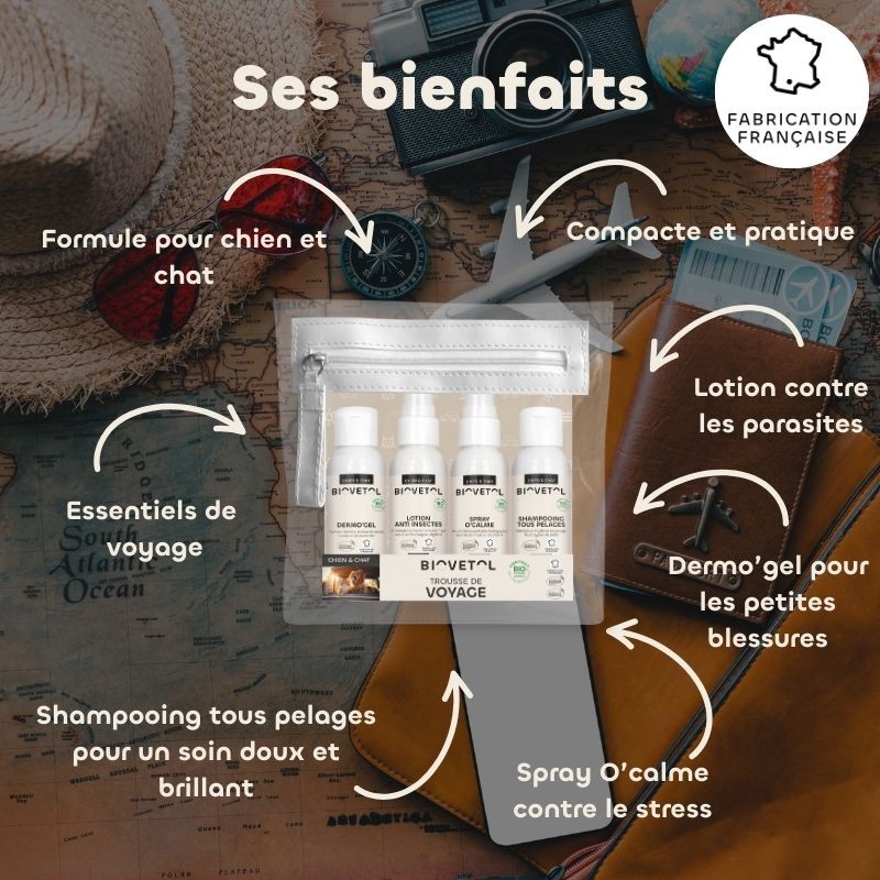 Trousse de Voyage Chien & Chat bienfaits
