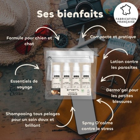 Trousse de Voyage Chien & Chat bienfaits