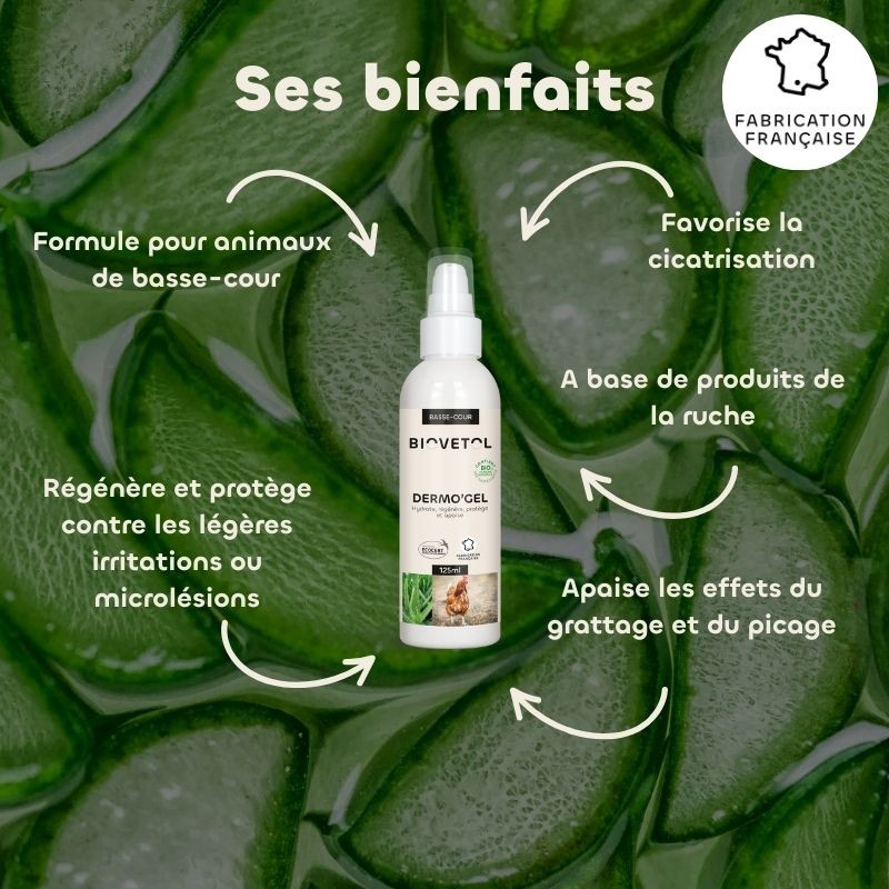 Dermo’Gel Basse-Cour – Gel Hydratant et Apaisant pour la Peau bio bienfaits