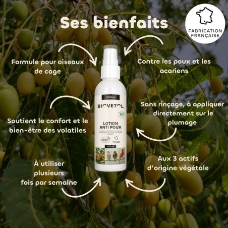 Biovetol - lotion anti-poux oiseaux