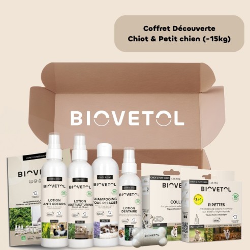Coffret Chiot & Petit Chien BIOVETOL – Kit de Soins et d’Hygiène