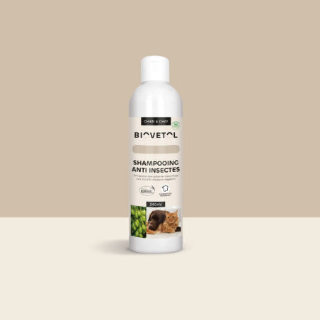 Biovetol - Shampooing antiparasitaire chien et chat bio