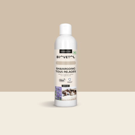 Shampooing Tous Pelages BIO Personnalisé pour Chien et Chat