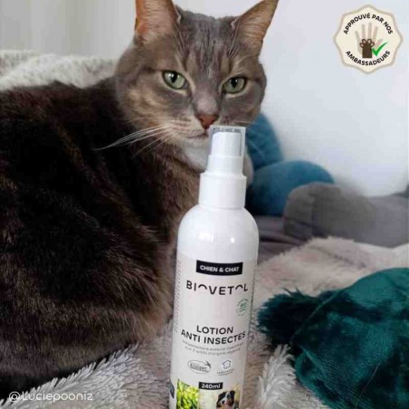 Biovetol - Spray antiparasitaire pour chien et chat bio