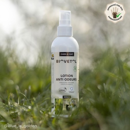 Lotion Anti-Odeurs pour Chien et Chat bio produit