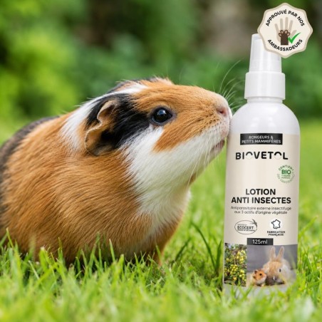 Lotion Anti-Insectes Rongeurs et Petits Mammifères bio produit