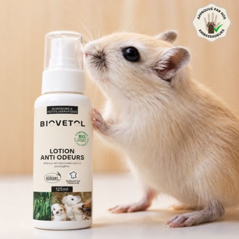 Lotion Anti-Odeurs pour Rongeurs et Petits Mammifères bio produit