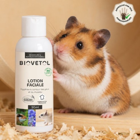 Lotion Nettoyante pour le Contour des Yeux et du Museau Bio* – Rongeurs  produit