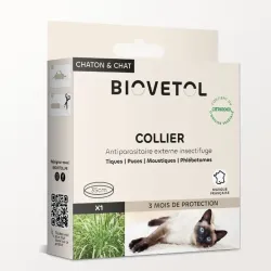 Collier anti-insectes pour chat