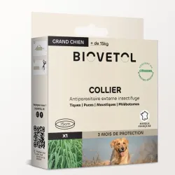 Collier anti-insectes grand chien