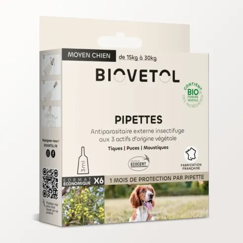 Pipettes insectifuges - Moyen Chien