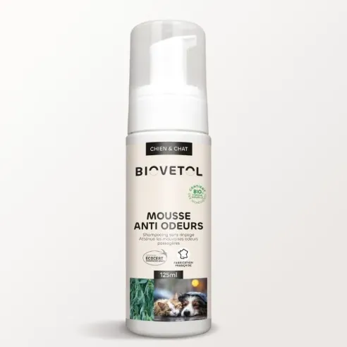 Shampooing Sec Anti-Odeurs pour Chien et Chat