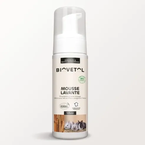 Biovetol Mousse lavante pelage rongeurs et petits mammifères