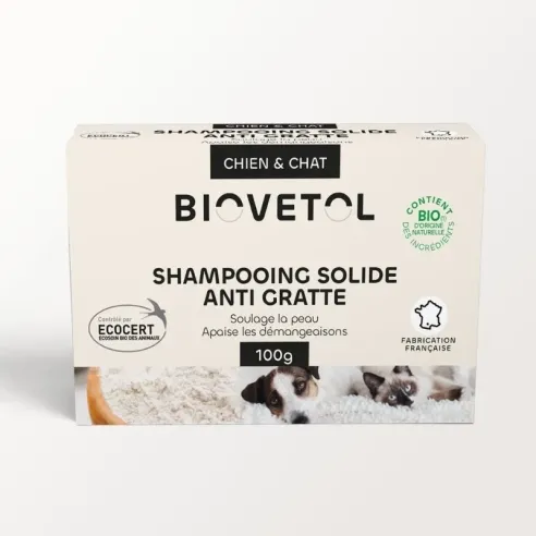 Shampooing Solide Anti-Démangeaisons pour Chien et Chat bio