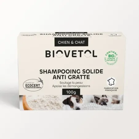 Shampooing Solide Anti-Démangeaisons pour Chien et Chat bio