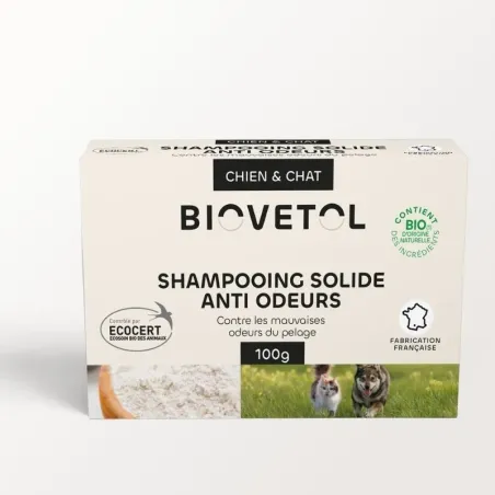 Shampooing Solide Anti-Odeurs pour Chien et Chat bio