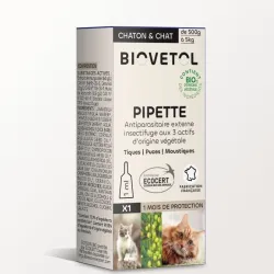 1 Pipette insectifuges - Chaton / Chat bio