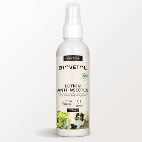 Lotion anti-insectes chien et chat bio 125