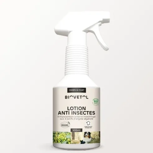 Lotion anti-insectes chien et chat bio 500