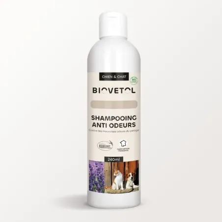 Shampooing Anti-Odeurs BIO Personnalisé pour Chien et Chat