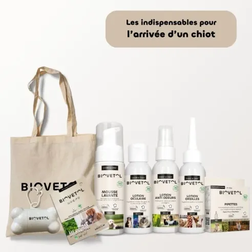 Kit de Bienvenue Chiot – Les Indispensables des Premiers Mois