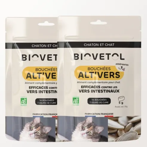 Bouchées Alt'Vers pour Chaton & Chat – Lot de 2